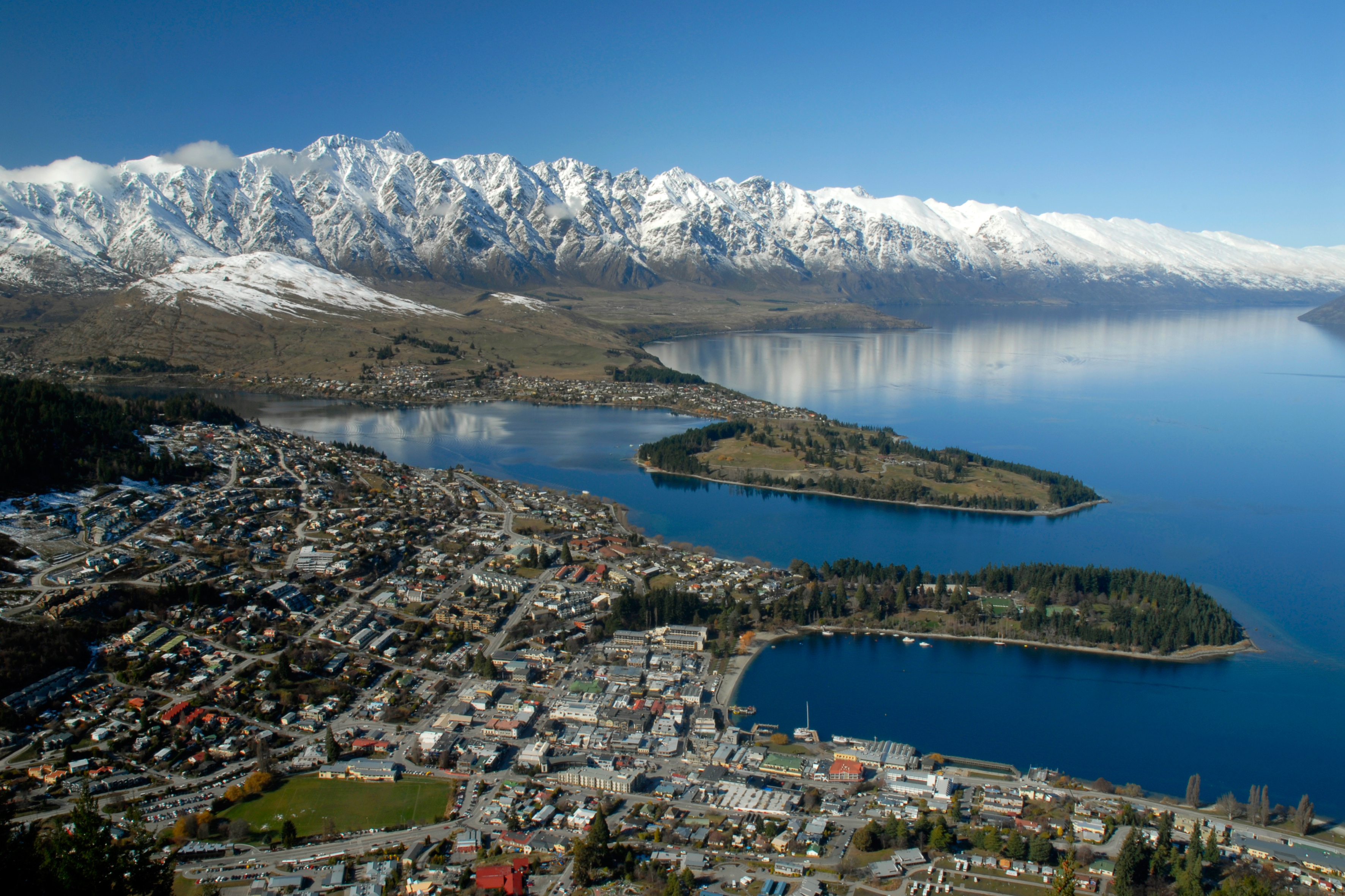 Aerial view of Queenstown