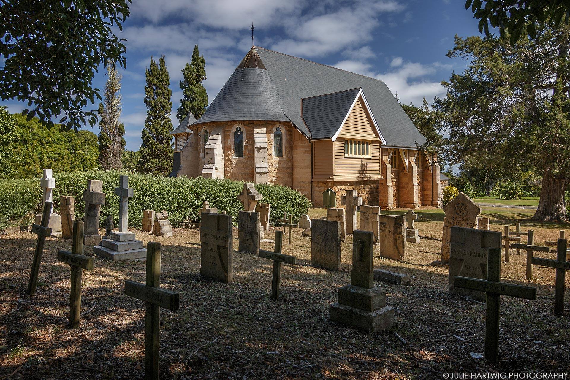 Memorial Cemetery at St Barnabas, by Julie Hartwig