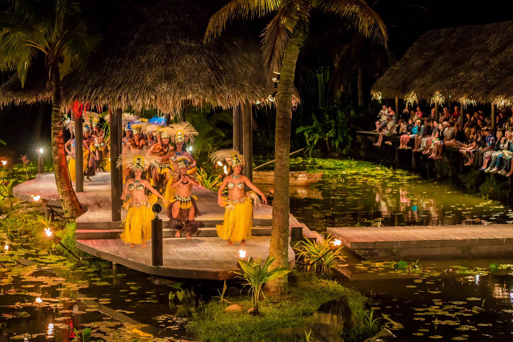 Over-water stage at Te Vara Nui
